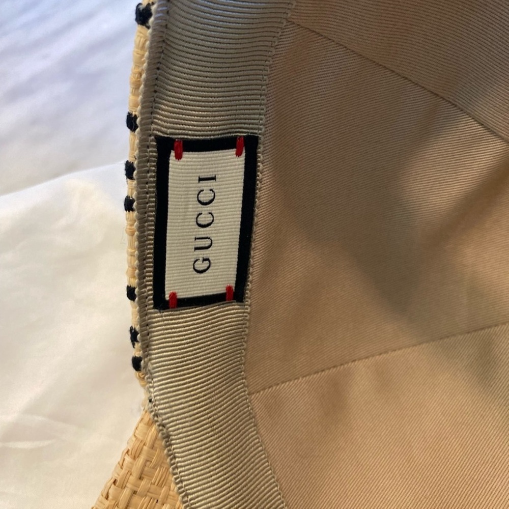 Gucci Raffia GG Monogram Raffia Hat - Picture 9 of 11